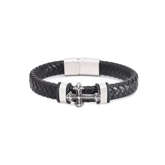 Bratara-barbati-piele-naturala-negru-Casi