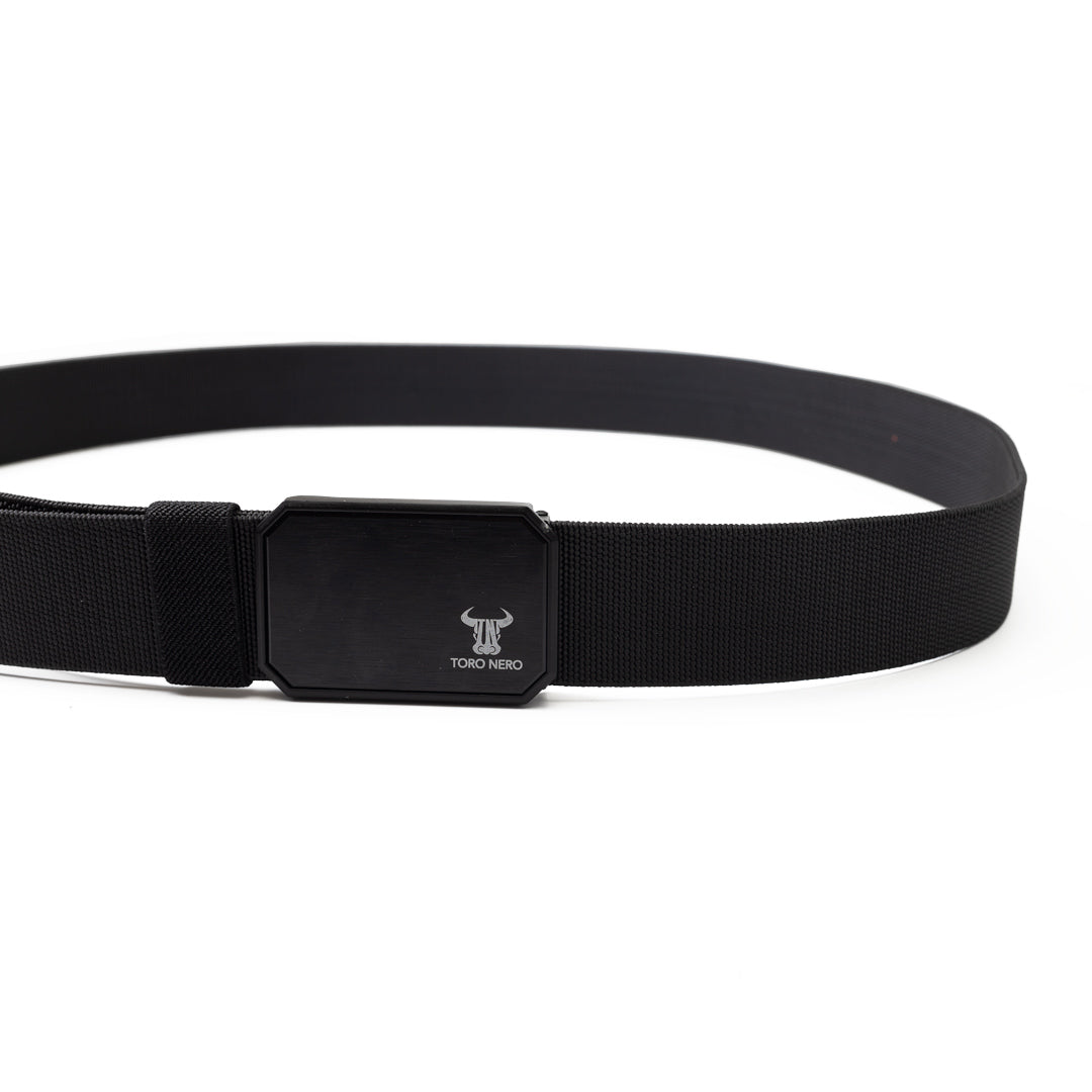 Ceinture élastique pour homme, boucle magnétique, réglable pour plusieurs tailles (jusqu'à 125 cm), noir Tor