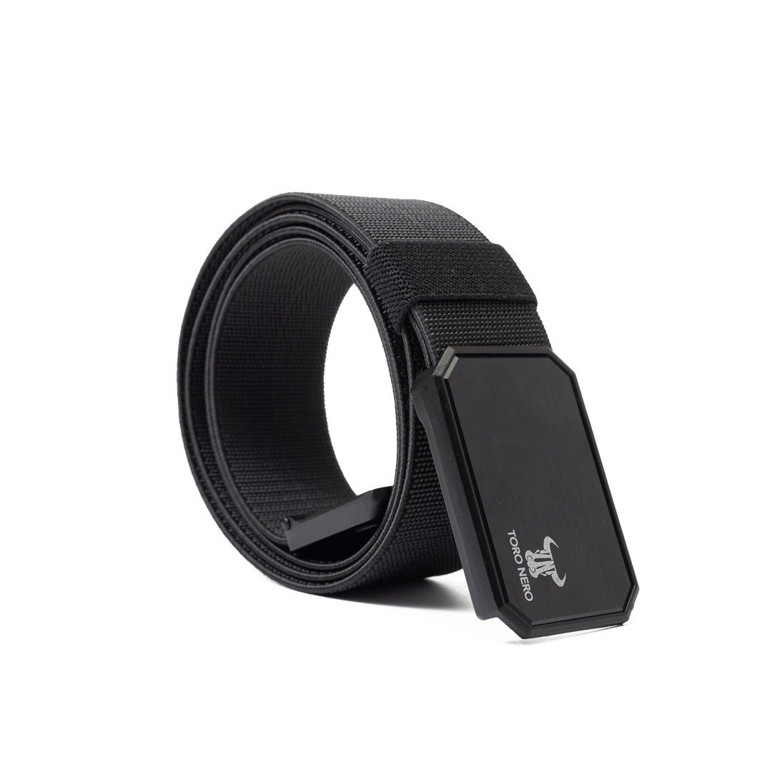 Ceinture élastique pour homme, boucle magnétique, réglable pour plusieurs tailles (jusqu'à 125 cm), noir Tor