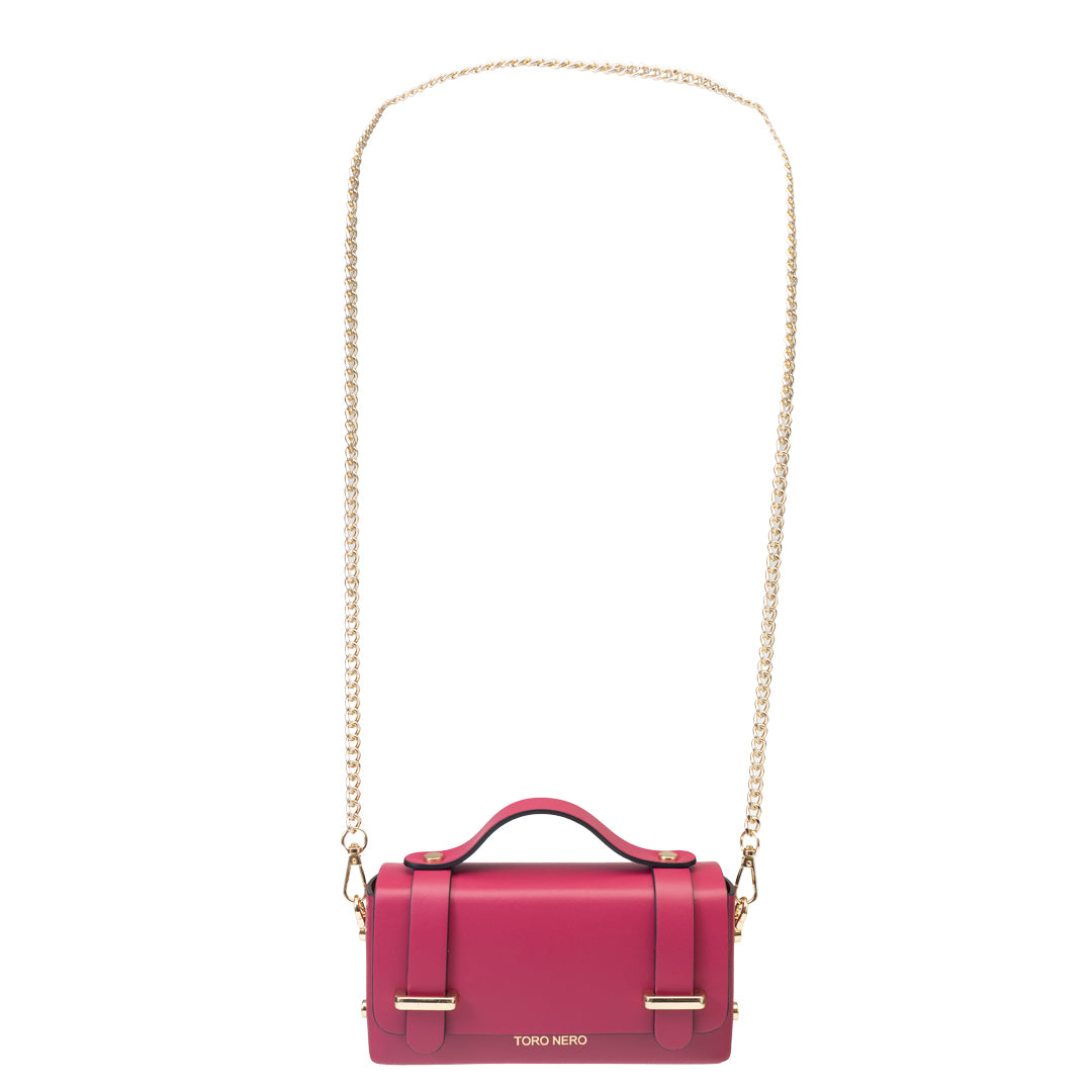 Women's bag made of natural fuchsia leather Natalia