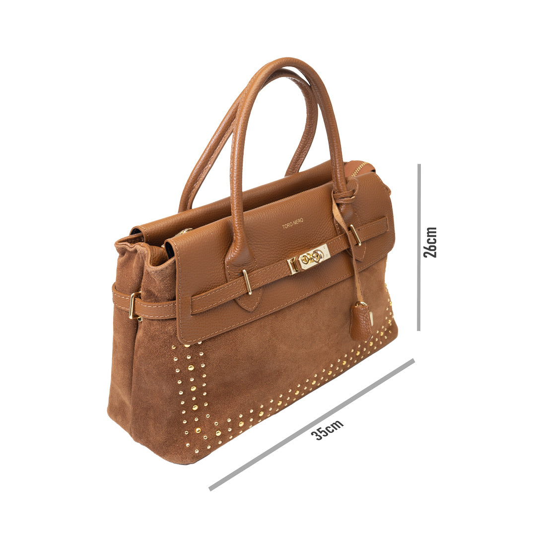 Women's brown genuine leather bag Mira