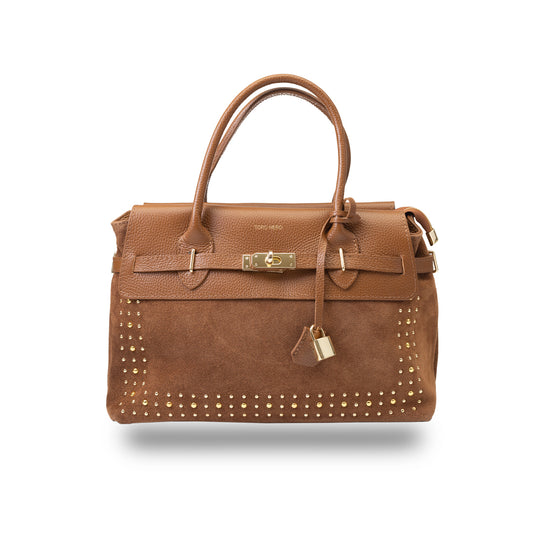 Women's brown genuine leather bag Mira