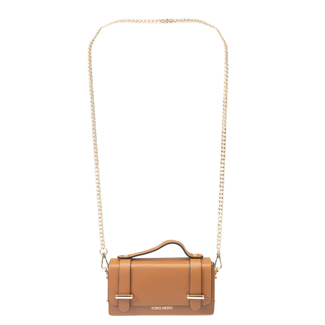 Natalia brown genuine leather women's bag