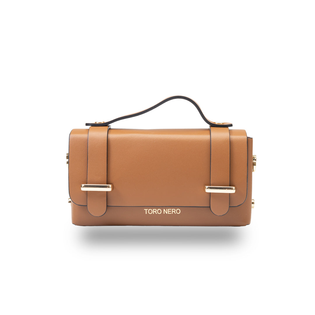 Natalia brown genuine leather women's bag