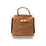 Women's brown genuine leather bag Renata