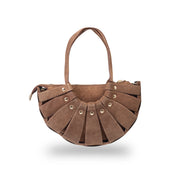 Women's brown genuine leather bag Ruth