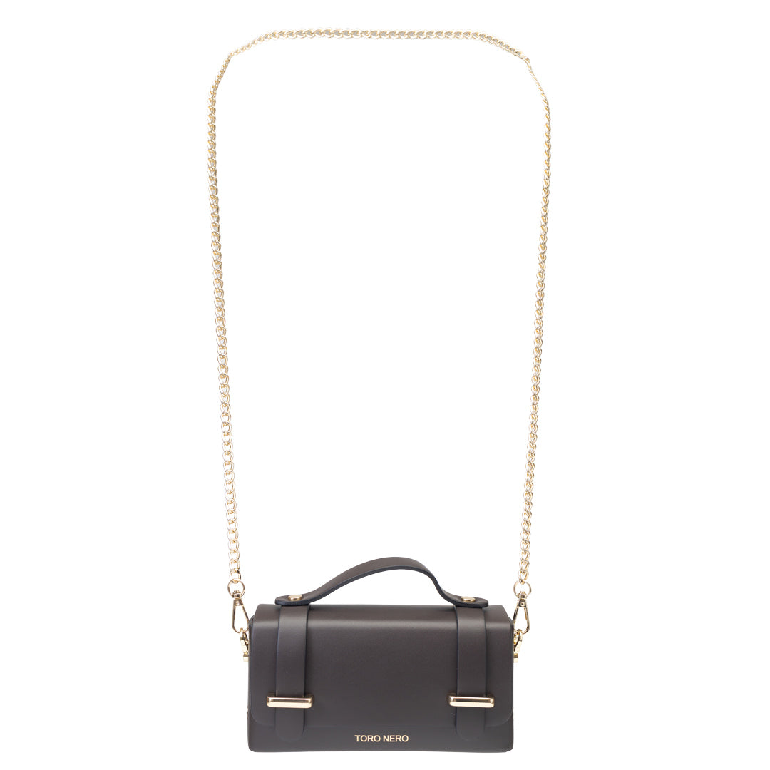 Women's dark brown genuine leather bag Natalia