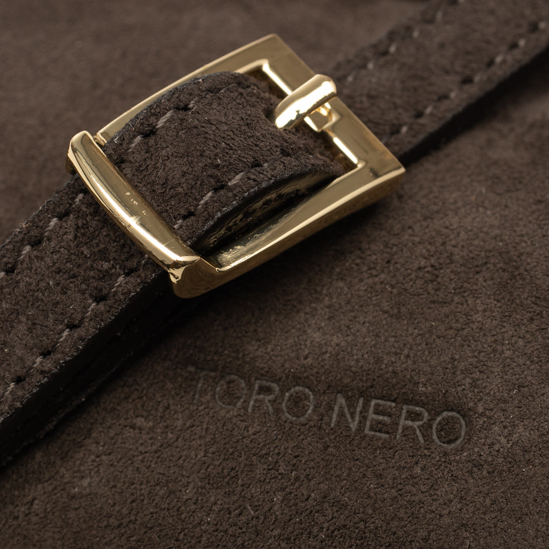 Women's dark brown genuine leather bag Renata