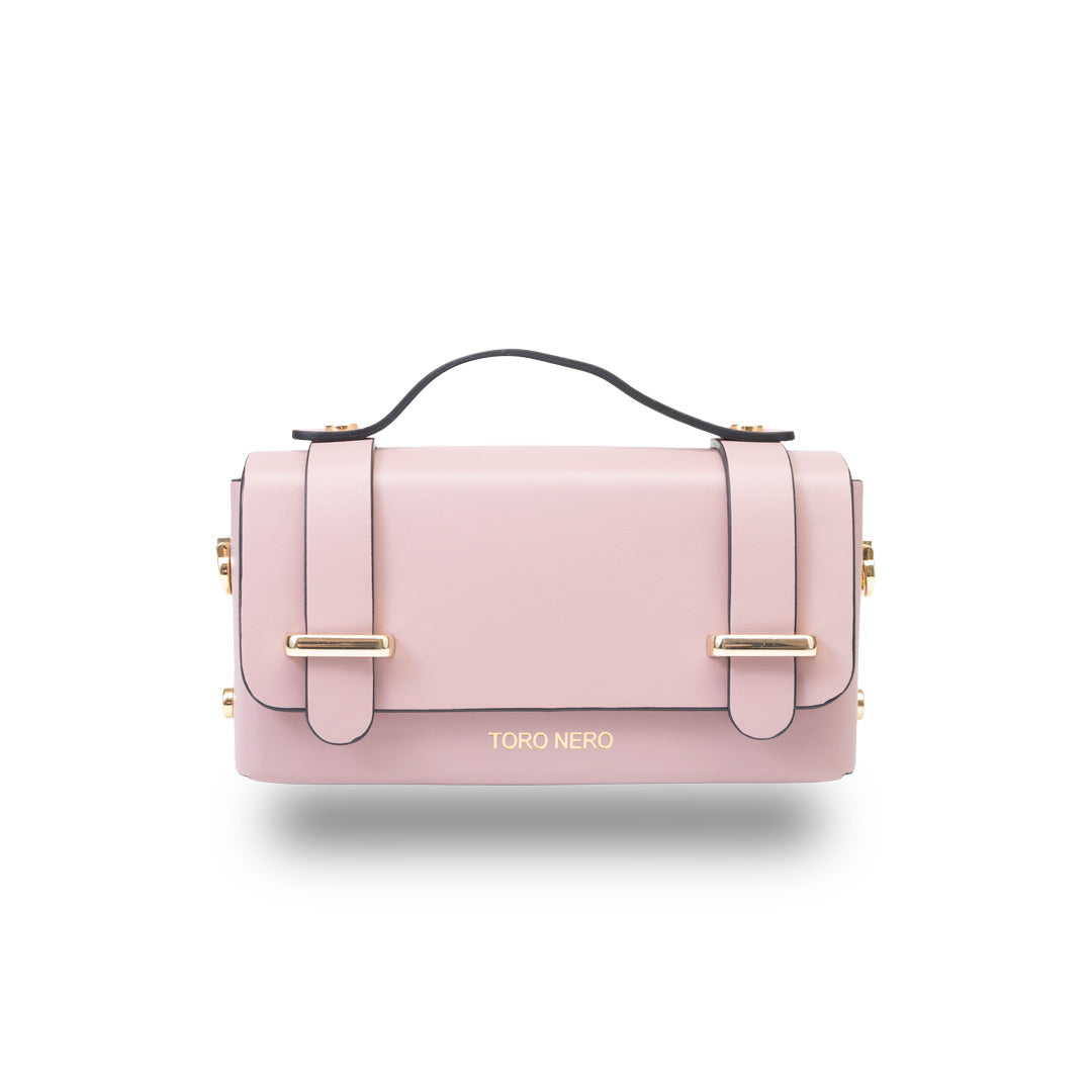 Women's pink genuine leather bag Natalia