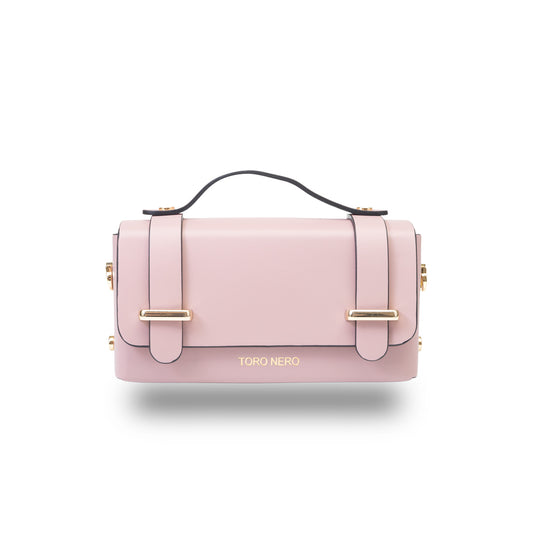 Women's pink genuine leather bag Natalia