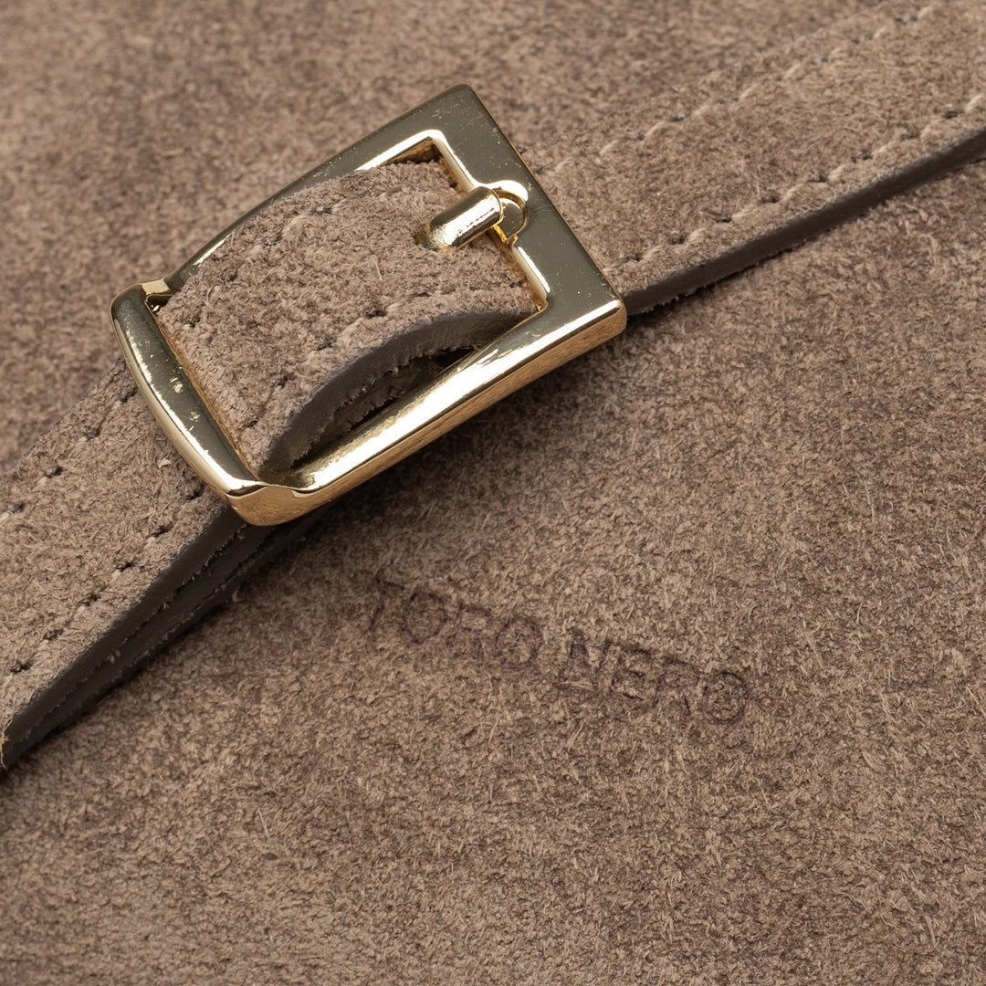 Women's bag made of natural taupe leather Renata