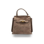 Women's bag made of natural taupe leather Renata