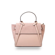 Damenhandtasche aus naturrosa Wildleder Erika
