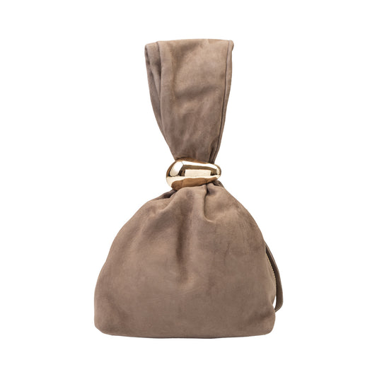 Women's bag made of natural suede, taupe Eliza