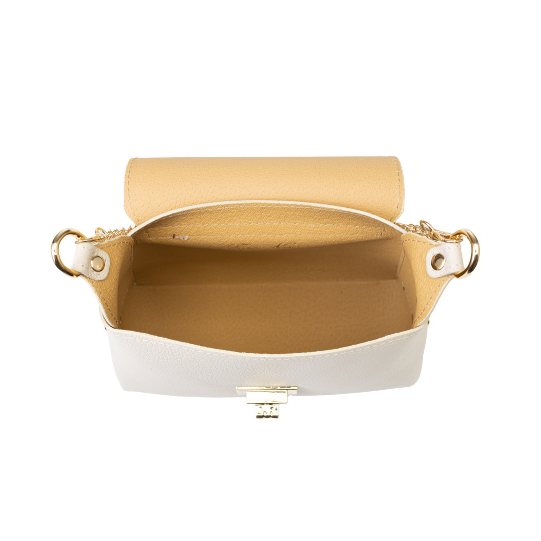 Women's bag made of natural suede leather, beige Raisa