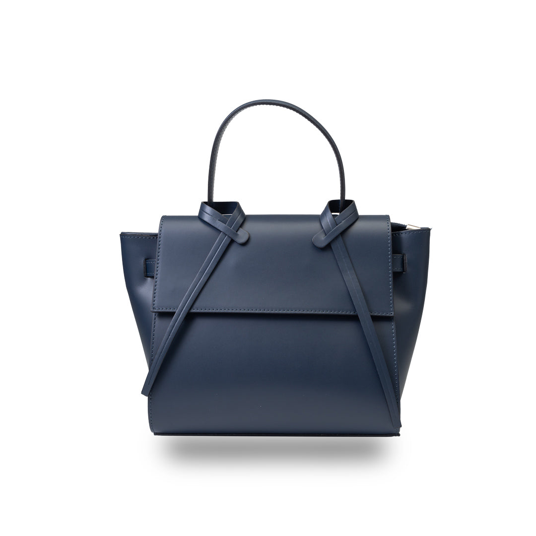 Women's bag made of genuine navy leather Erika