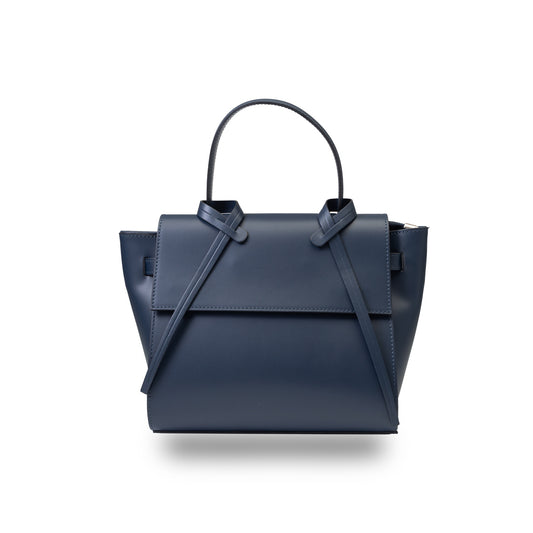 Women's bag made of genuine navy leather Erika