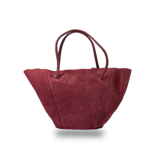 Women's burgundy leather bag Diana