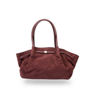 Borsa da donna in pelle naturale bordeaux Elena