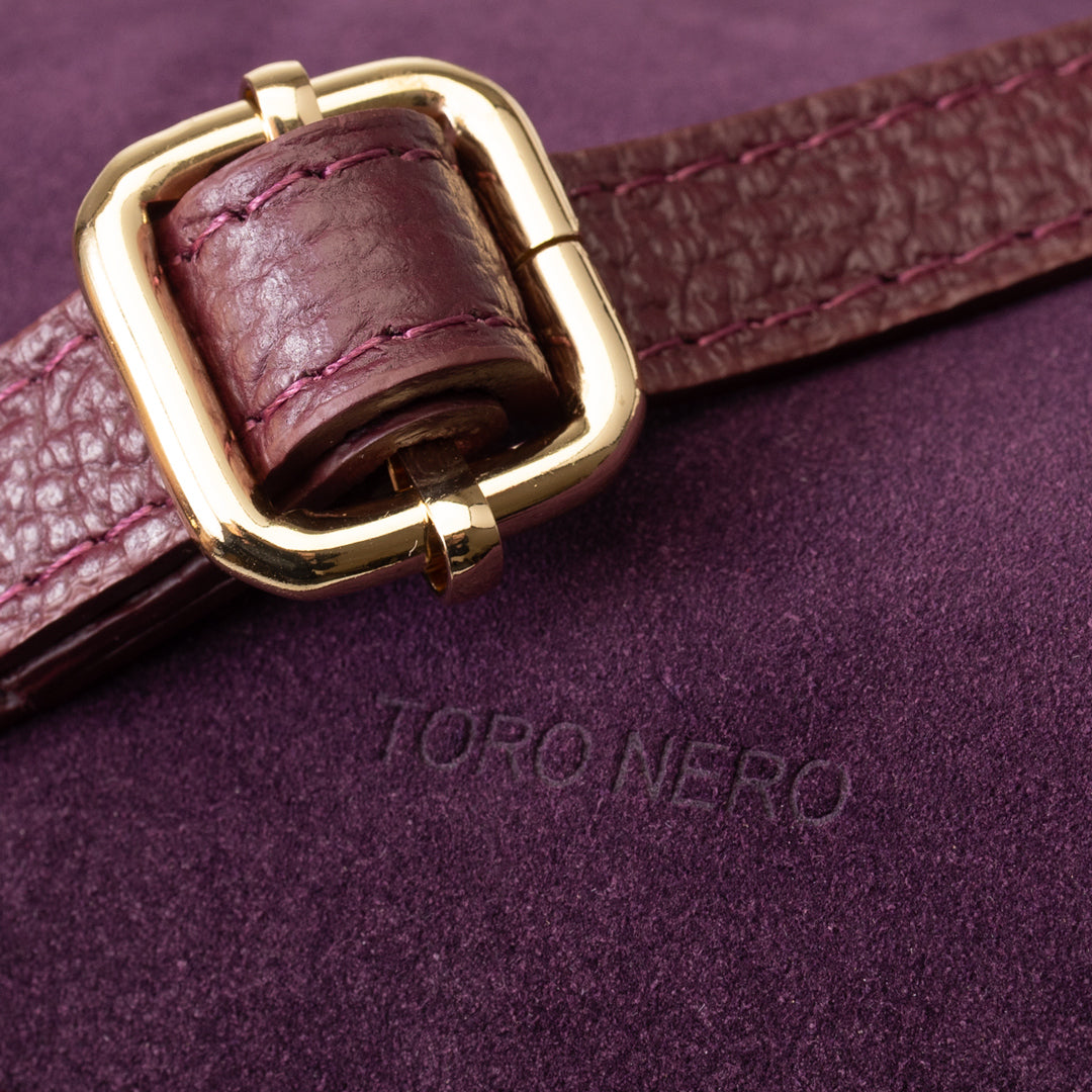 Women's bag made of burgundy genuine leather Evelin