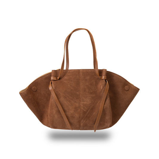 Women's brown genuine leather bag Alice