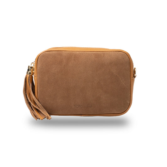 Women's brown genuine leather bag Ancuta 
