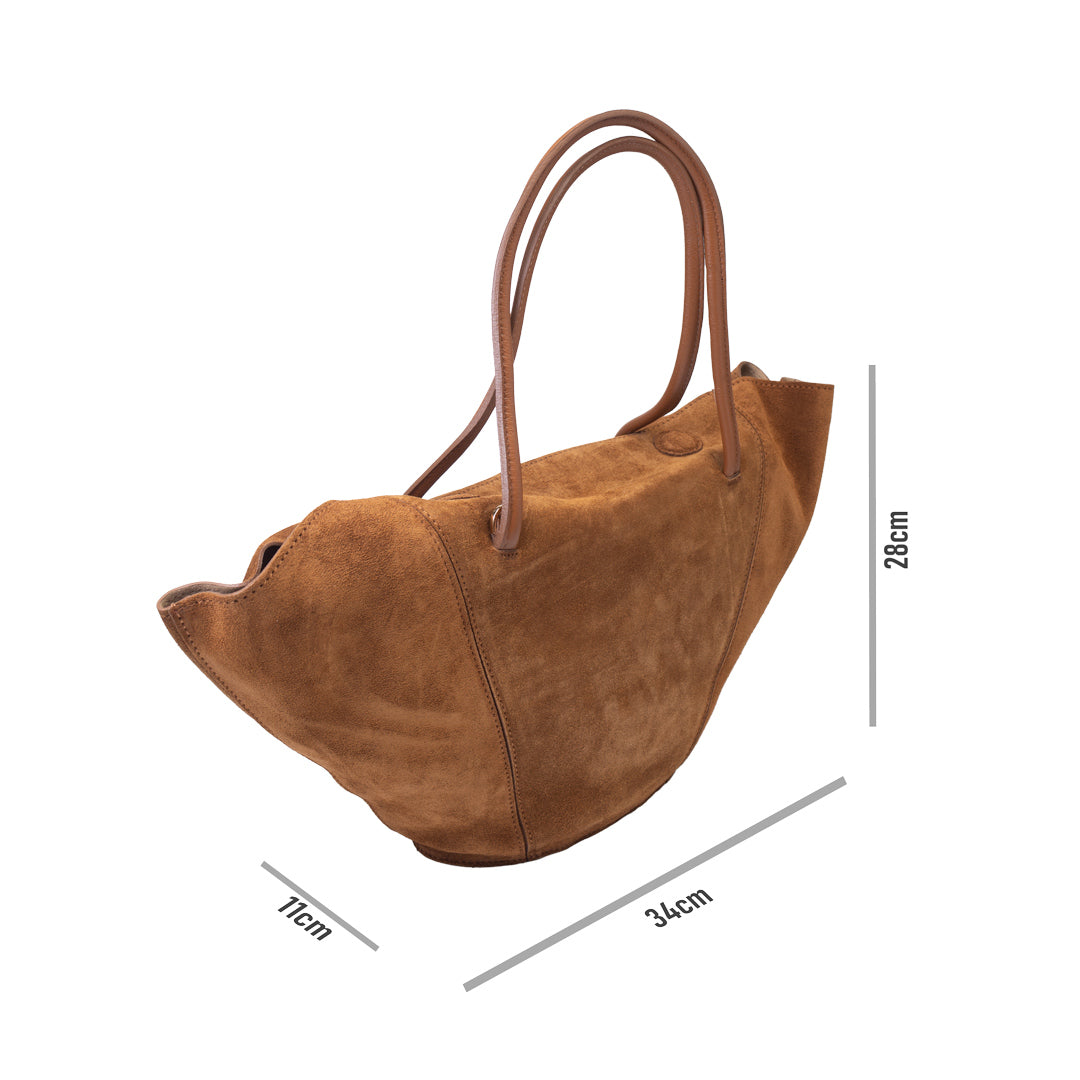 Women's brown genuine leather bag Diana