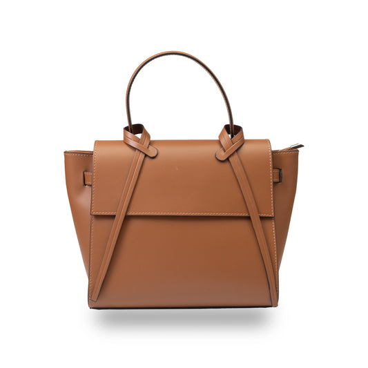 Women's brown genuine leather bag Erika