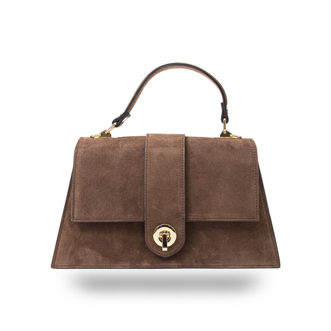 Women's bag made of brown genuine leather Verona