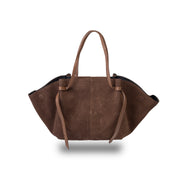 Women's dark brown genuine leather bag Alice