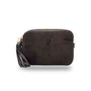 Women's dark brown genuine leather bag Ancuta 