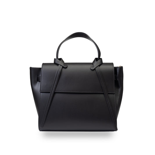 Women's bag made of black genuine leather Erika