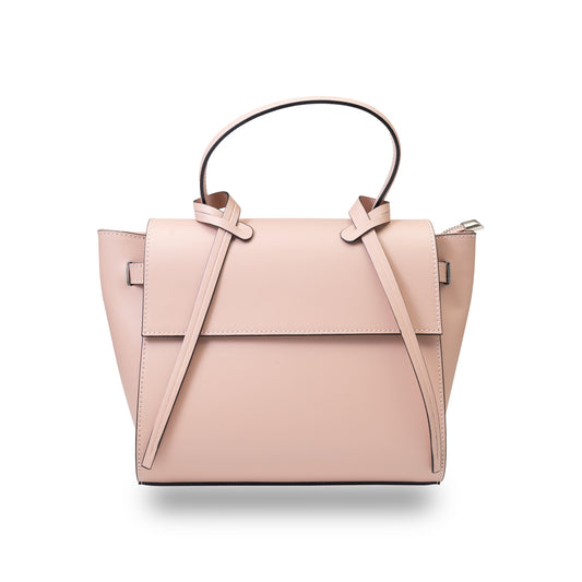 Women's pink genuine leather bag Erika