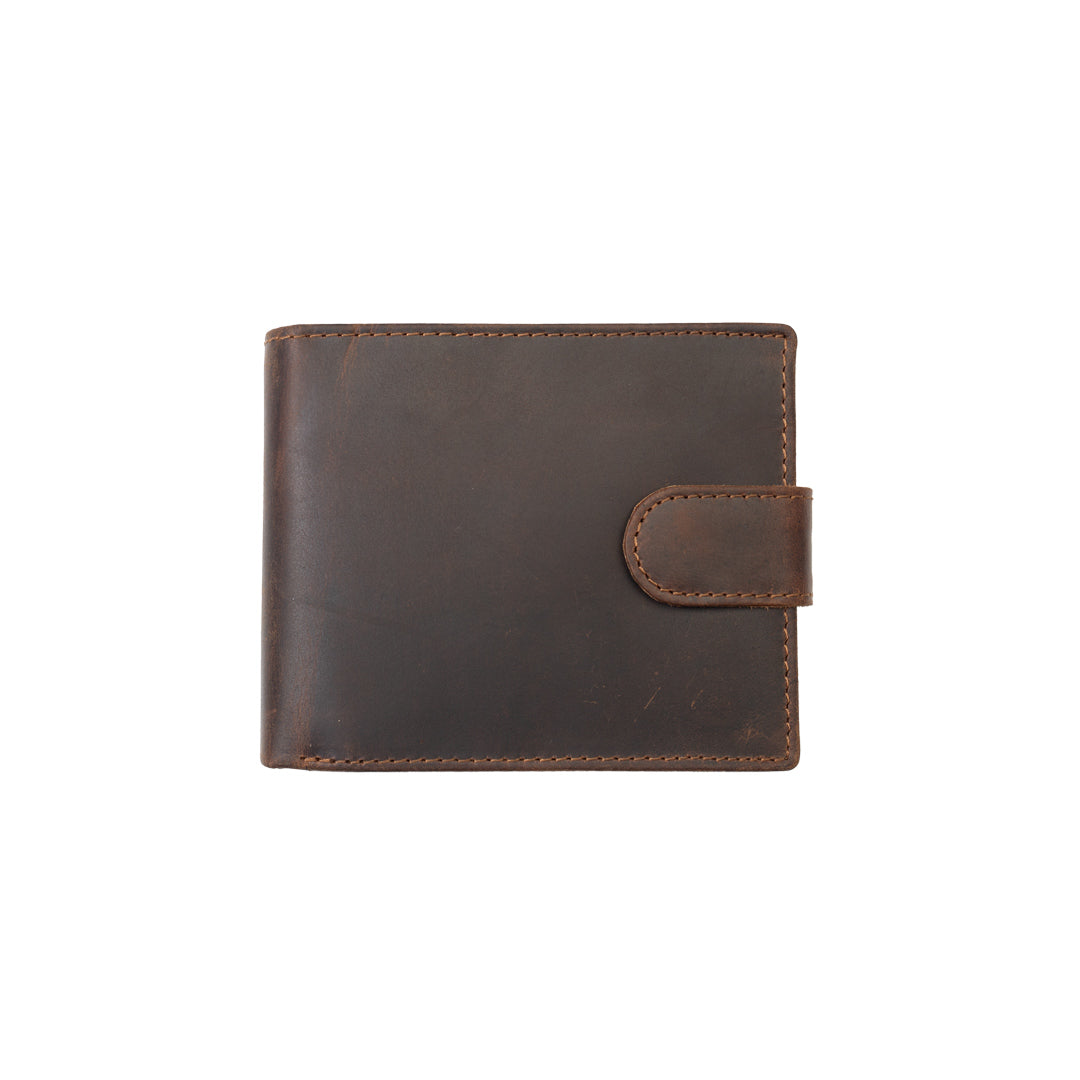 Men's wallet made of brown genuine leather POIL