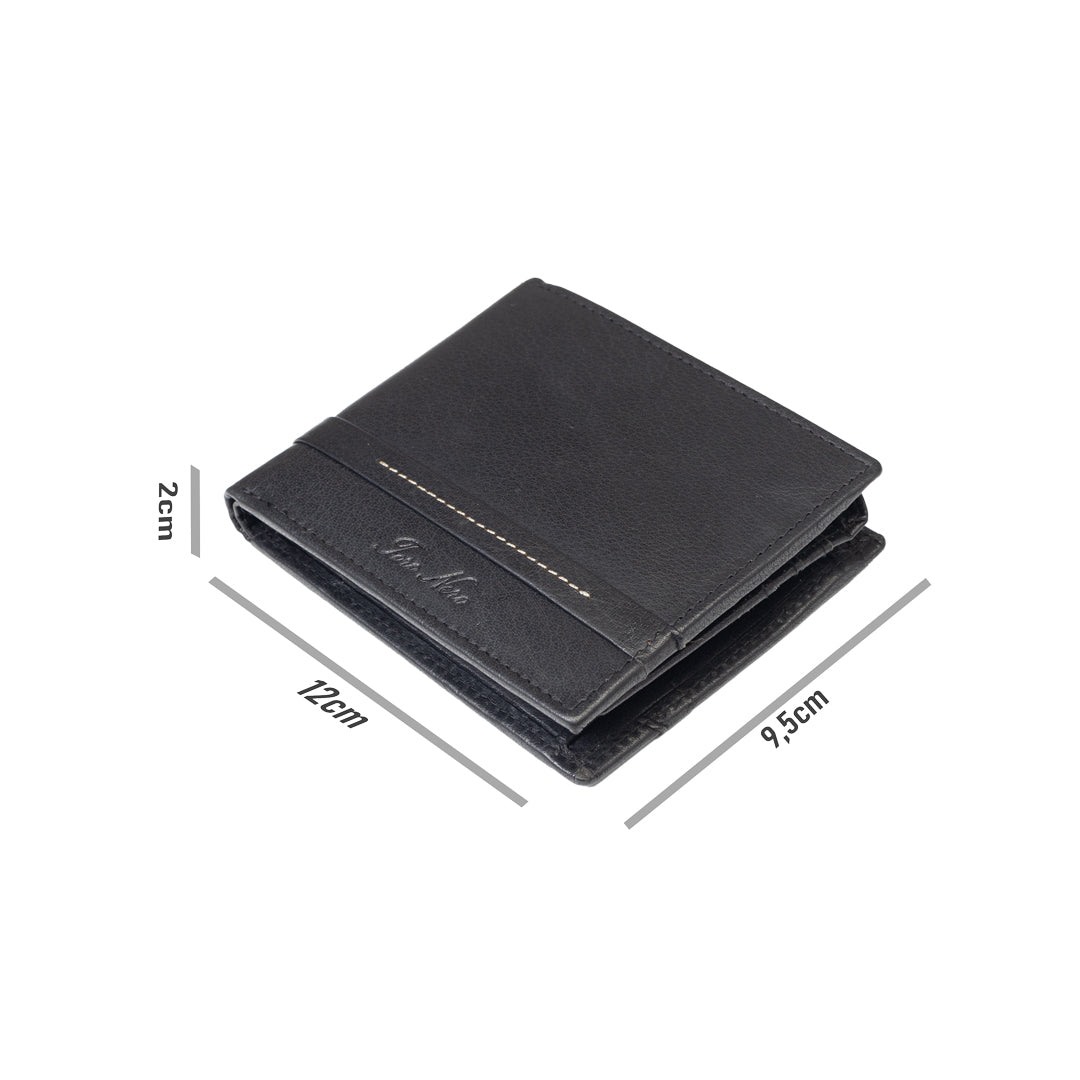 Herrenbrieftasche aus echtem Leder, schwarz Andy, RFID-Schutz