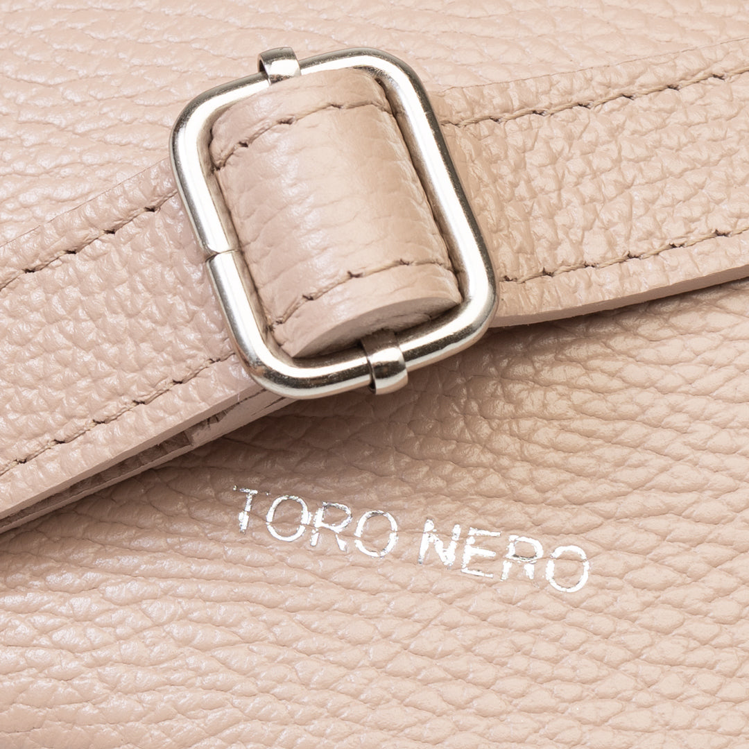 Sac banane femme en cuir véritable rose pâle Waist Glam
