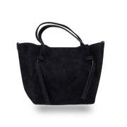 Bolso de mujer de ante natural negro Loretta